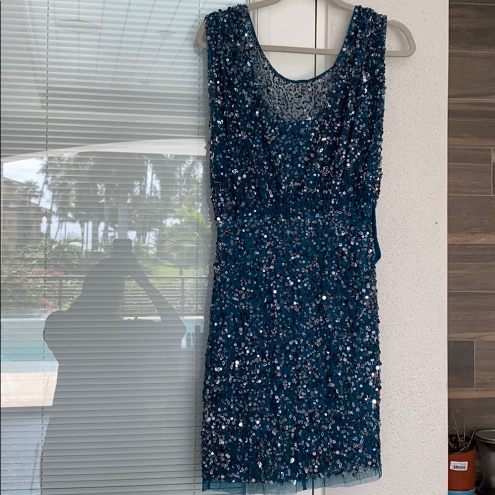 Aidan matrix turquoise dress